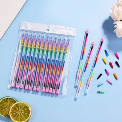 Vibrant Stackable Crayon Set - 11 Colors (1 box 10 pieces)