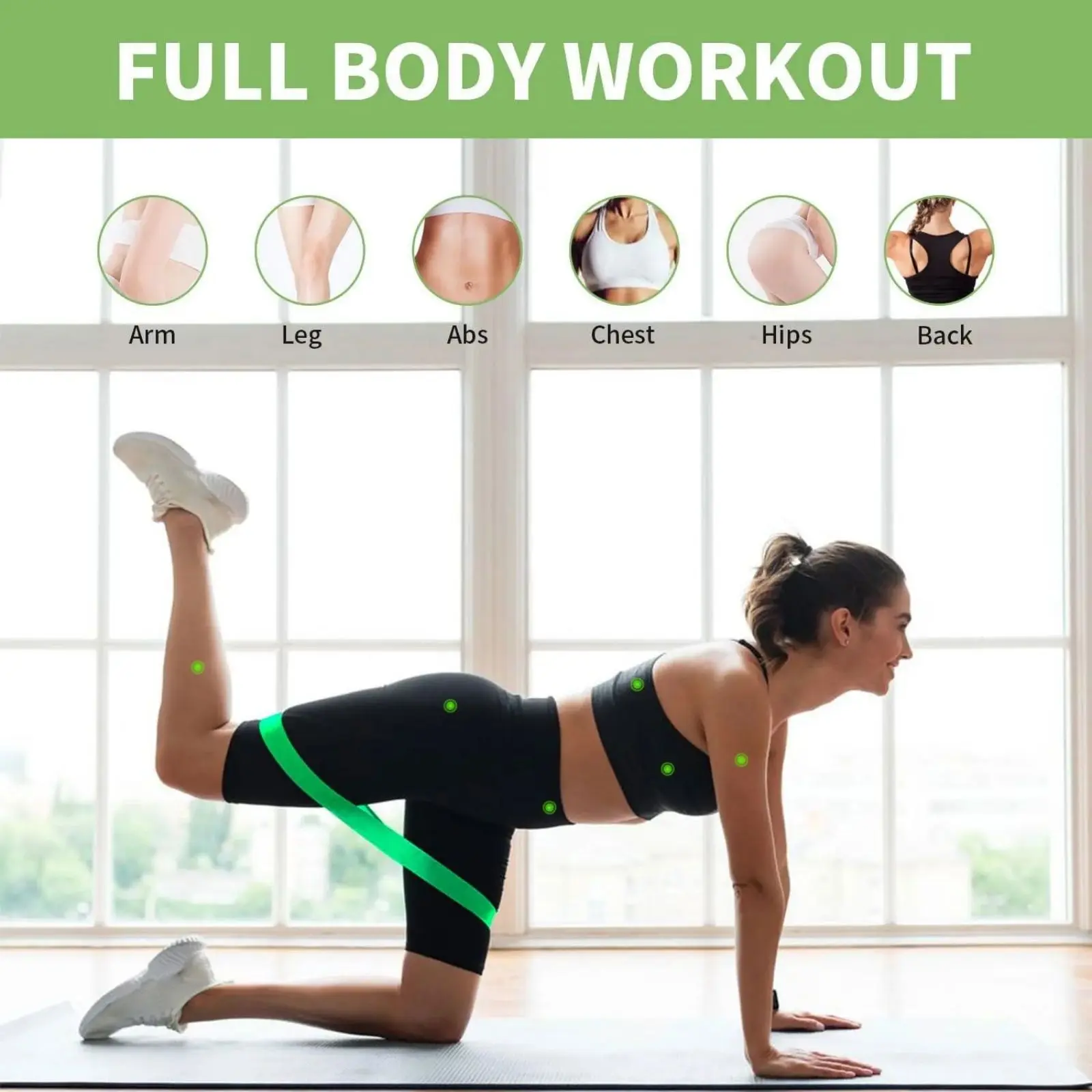 Latex Resistance Circle Mini Fitness Stretch Band Rally Strength Training Hip Circle Rally