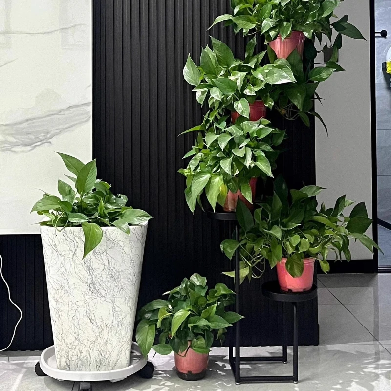 Nordic Creative Flower Stand Iron Plant Shelf Balcony Minimalist Floor Standing Pot Holder Stylish Display Rack for Succulents