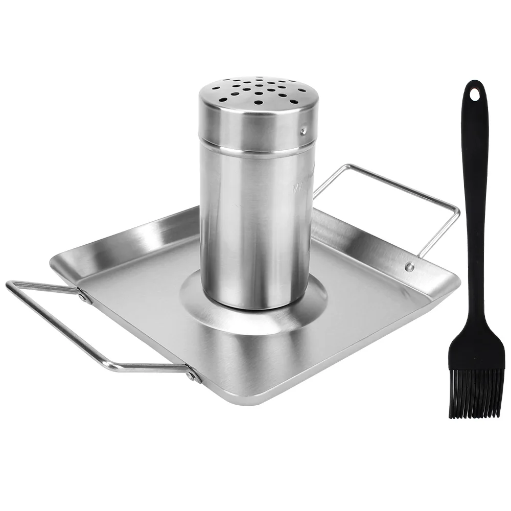 Beer Roast Chicken Pan Stainless Steel Roast Chicken Pan Outdoor BBQ Tool Barbecue Roasting Grilled Holder Detachable