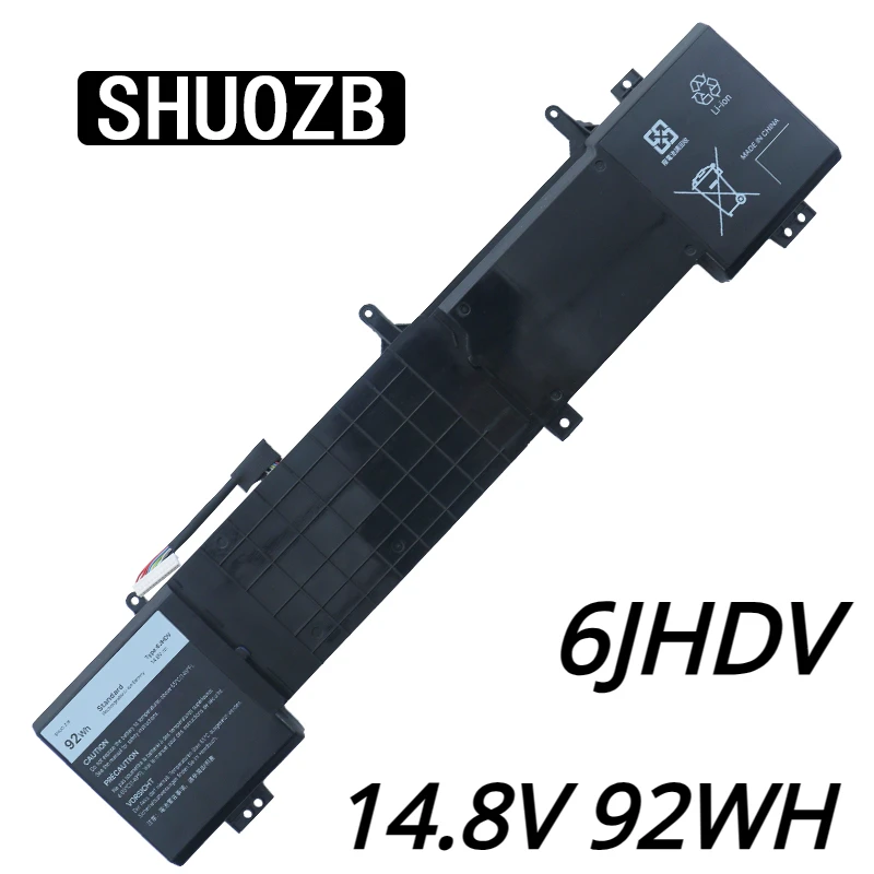 Bateria do Portátil Shuozb6jhdv 5046j Dell Alienware 17 r2 r3 Anw172136slv P43f Aw17r34175slv Alw17ed1728 Alw17er 14.8v 92wh