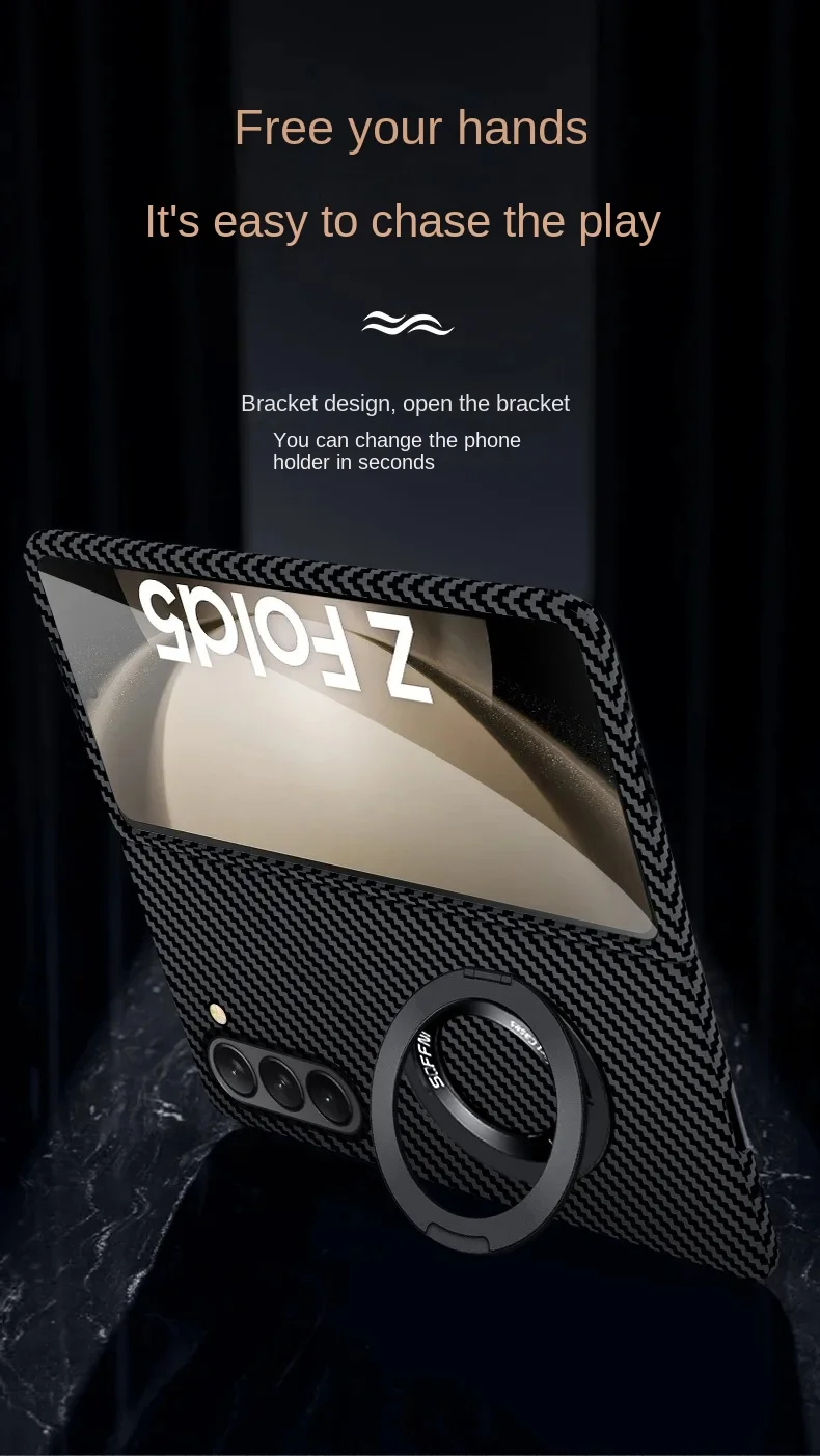 Magsafe Magnetic Ring Holder Back Phone Case For Xiaomi 14 Pro 13T Pro 13 Ultra 12S Pro 12 12X Carbon Fiber Camera Protect Cover