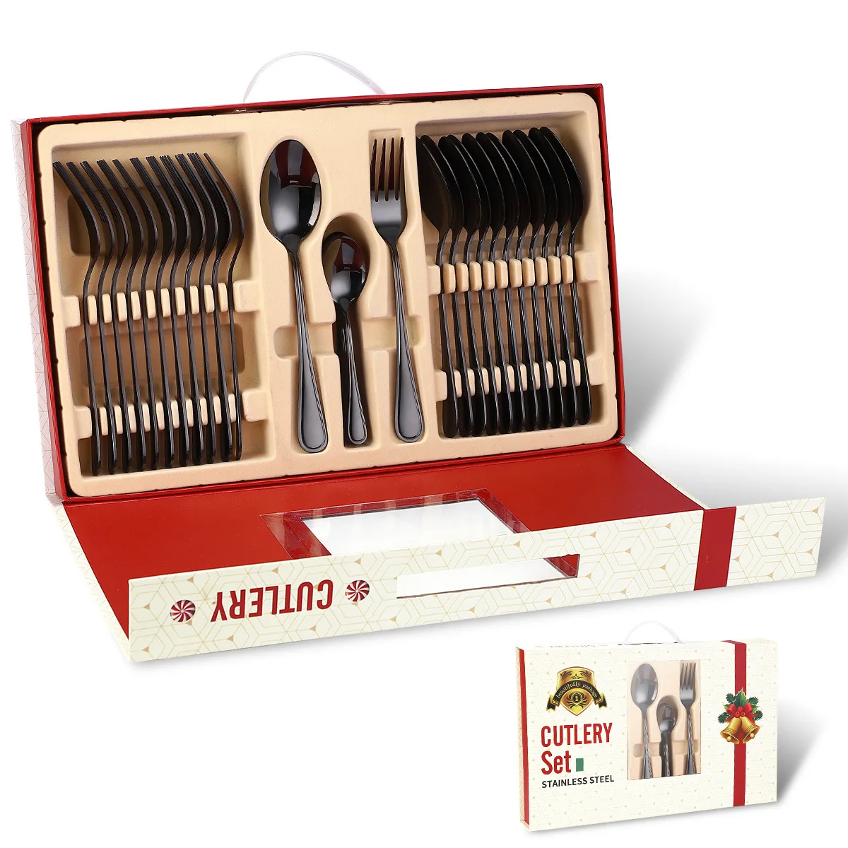 

Stainless Steel 36-piece Cutlery Set Fork Spoon Knife Cutlery Tableware Kitchen Utensils Kitchenware Vajilla Cookware Set