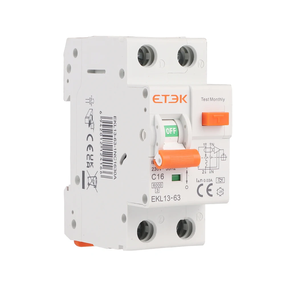 vazamento rcbo tipo a 1p n 6ka 2p dpn 30ma ekl13 02