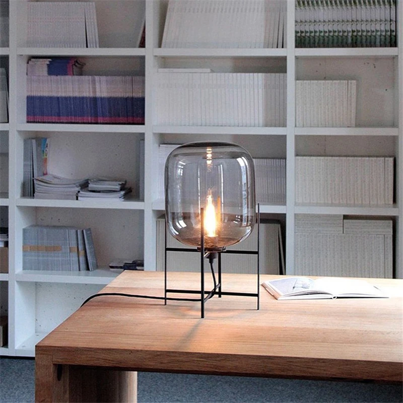 

Nordic Glass Ball LED Floor Lamp LOFT Floor Lights Living Room Dining Hotel Cafe Bedroom Bedside Reading Table Lamp Lighting