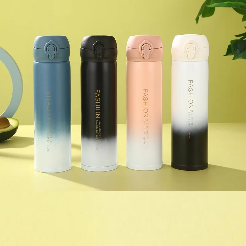 Stainless Steel Vacuum Flask Light Weight Student Thermos Portable