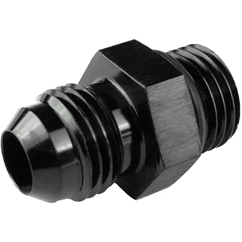 ORB-10 O-ring Boss AN10 10AN to AN10 10AN Male Adapter Fitting 1PCS Black