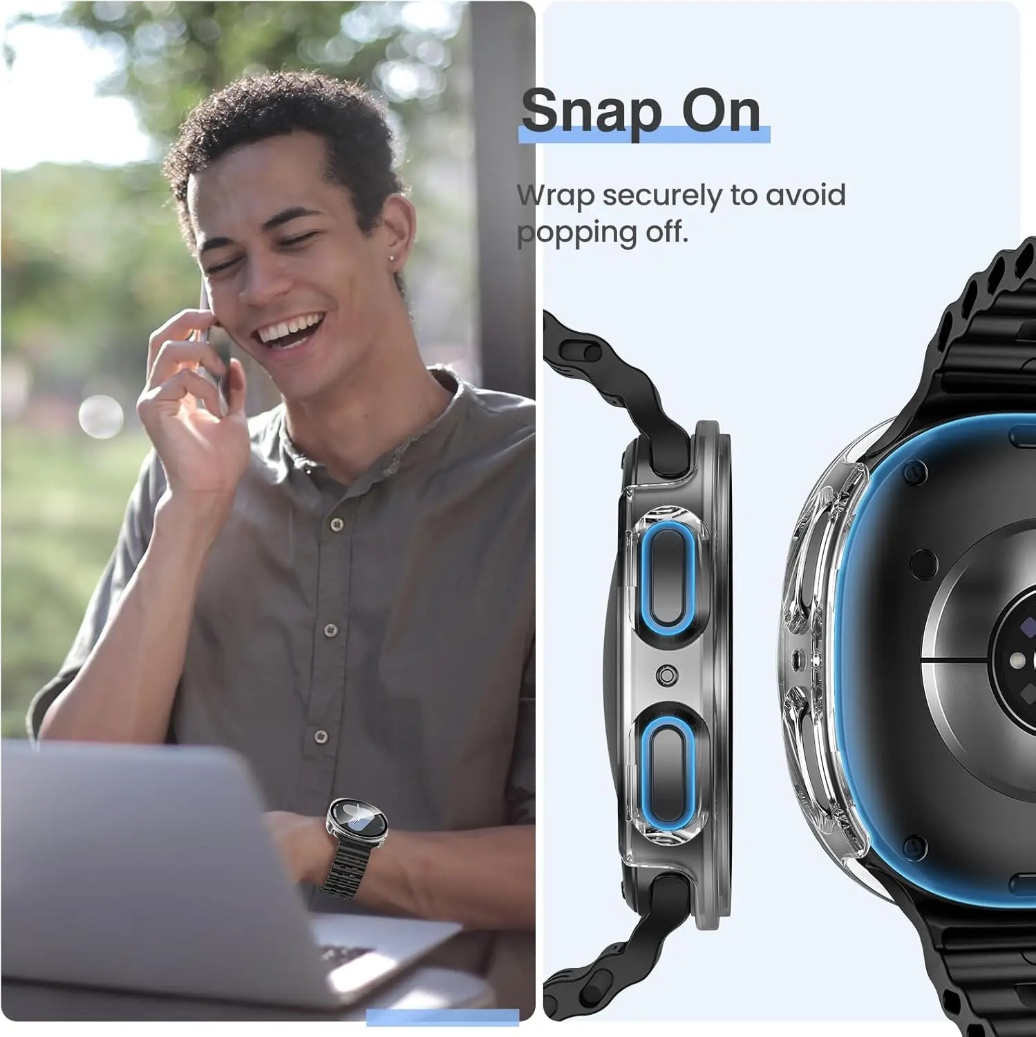 All-Around Protective Watch Case with Screen Protector and PC Bumper