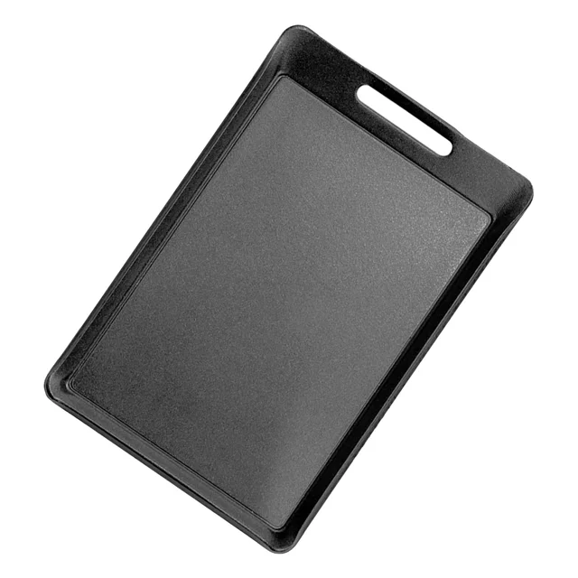 1 Db Barbecue Serpenyő Vas Tányér Tálca Kályha Kempinghez Bbq Grillezés (Fekete) - Image 6