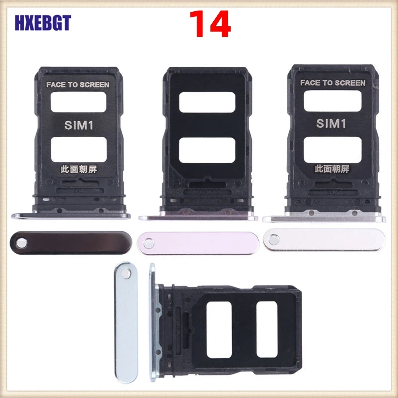 

For Xiaomi 14 Mi14 Sim Tray Dual Sim Card Tray Holder Sim Slot Holder Smartphone Replacement Parts