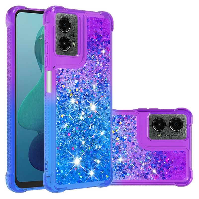 Glitter Quicksand Anti-Fall Fashion Case - Soft Colored Etui Cover