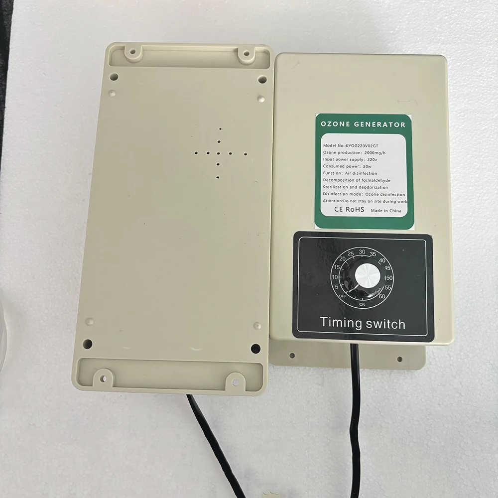 2000mg/h Ozone Generator Machine Home Air Water Purifier for Oil Fruits Vegetables Meat Food With Timer EU/US Plug ozone generator machine