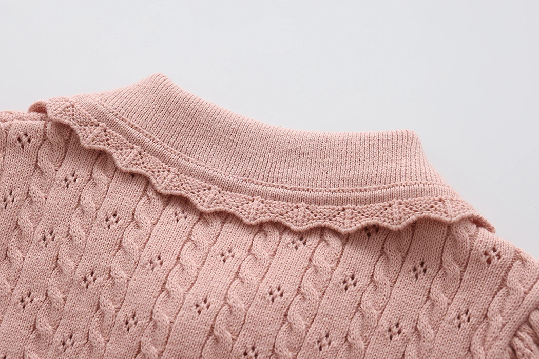 Neue Herbst Baby Mädchen Gestrickte Kleidung Sets Infant Strickjacke Pullover + Shorts 2 stücke Kleidung Sets Kleinkind Lange Ärmel Stricken outfits – Detail 10