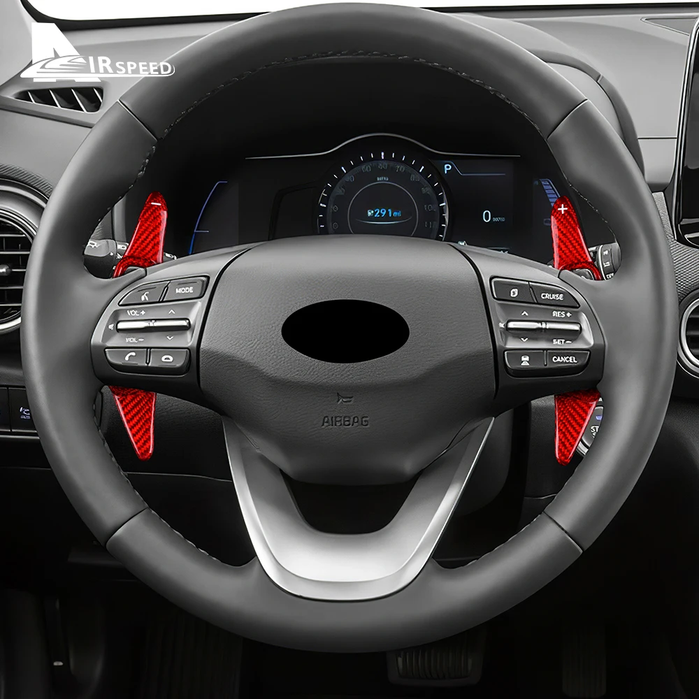 

Чехлы из углеродного волокна для Hyundai Loniq 2019 2020 2021 Elantra 2017-2018, автомобильные лопатки рулевого колеса, переключатели передач, аксессуары для отделки