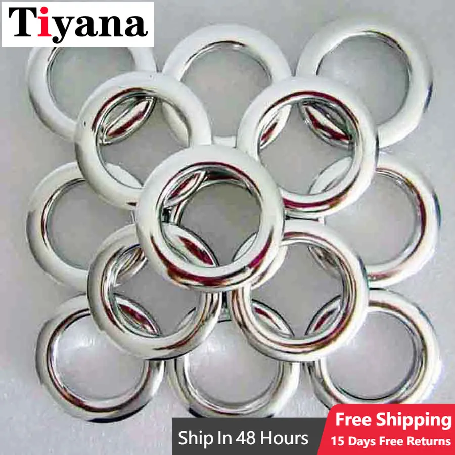 85pcs/ Lot Plastic Curtain Rings Curtain Accessories Plastic Rings Eyelets For Curtains Grommet
