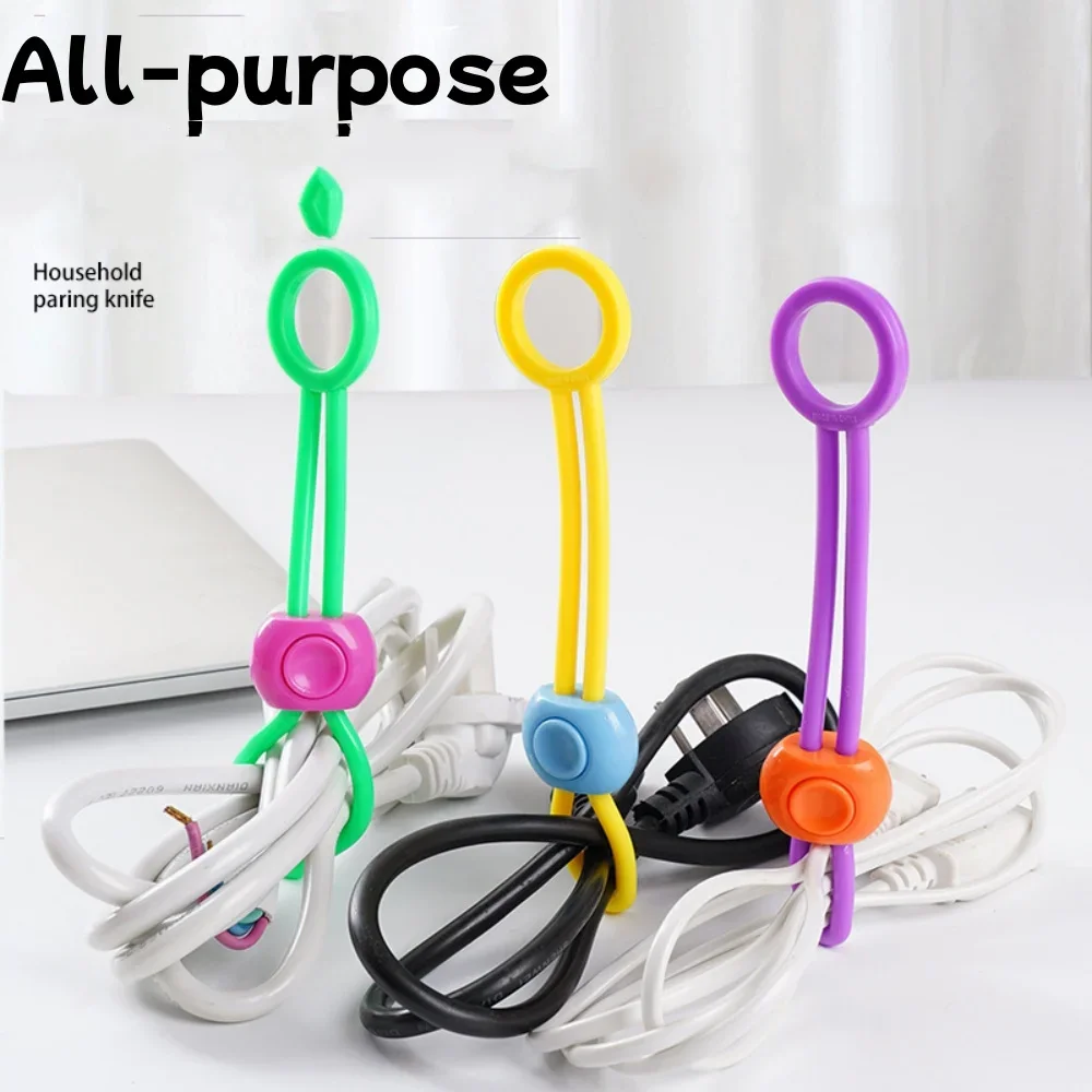 3pcs Colorful Sealing Strap, Food Preservation Sealing Clip, Kitchen Food, Rice Multifunctional Pull Loop Buckle
