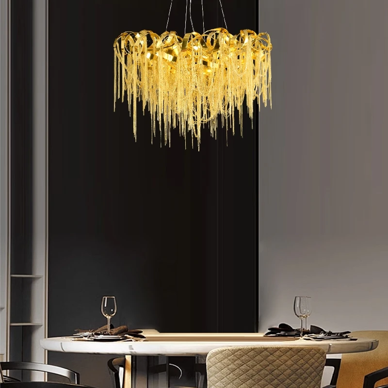 

Living Room Chandelier Hanging Chandelier Lamp Pendant Lights With Tassel Metal Design Style Hanging Light Pendant Lamp