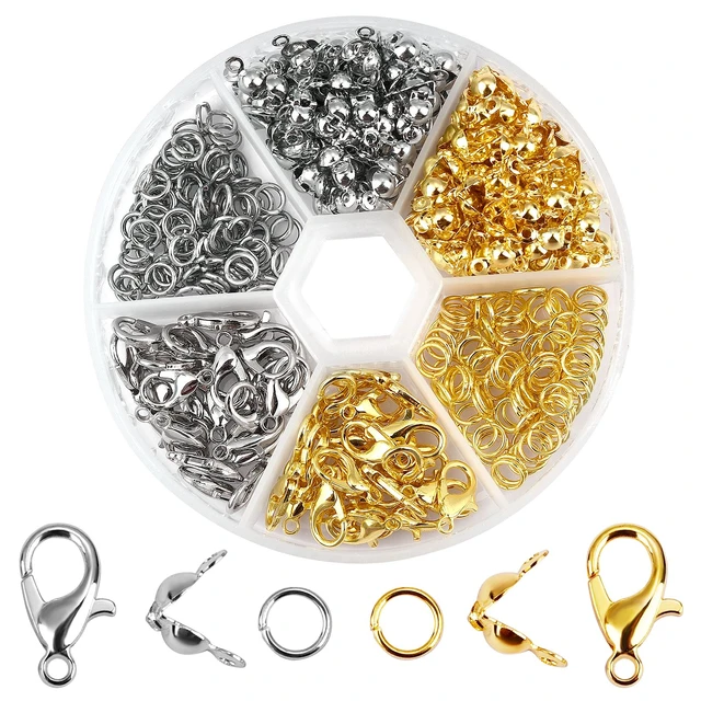 Alloy Accessories Jewelry Findings Set Earring Making Kit Lobster Clasp  Open Jump Rings Repair Tools Diy Jewelry Making Supplies