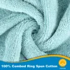 Luxury 100% Cotton Towels, 6 Piece Bath Towel Set, Include 2 Bath Towels, 2 Hand Towels, 2 Washcloths, Soft & Absorbent Towels 2