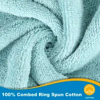 Luxury 100% Cotton Towels, 6 Piece Bath Towel Set, Include 2 Bath Towels, 2 Hand Towels, 2 Washcloths, Soft & Absorbent Towels 2