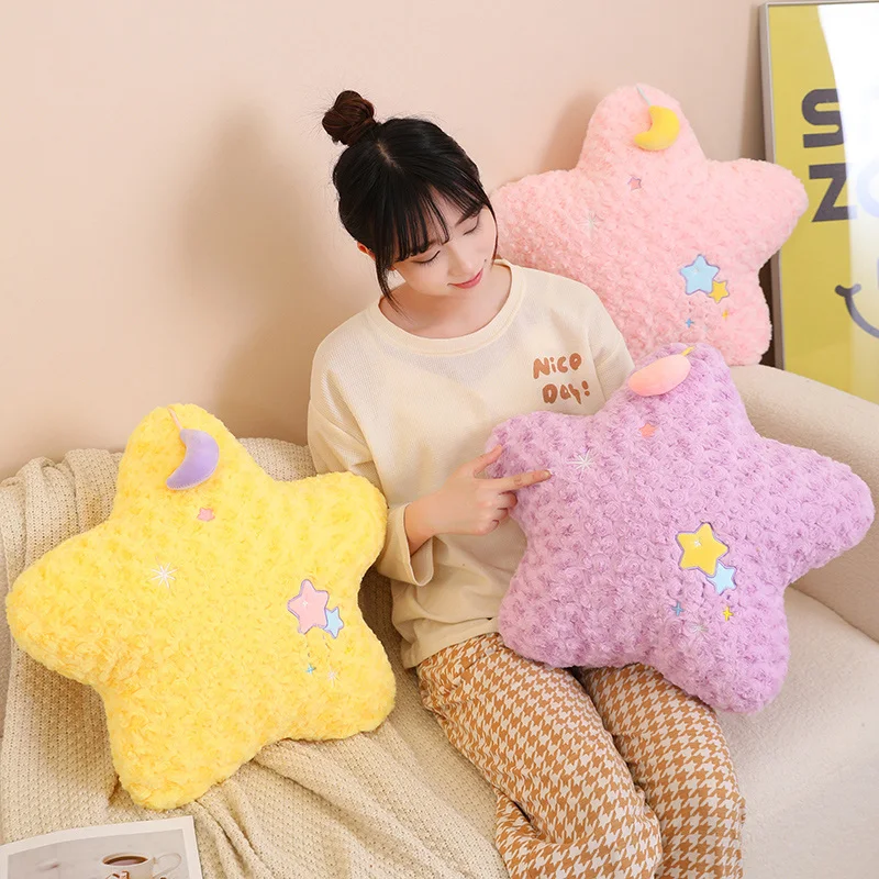 Kawaii Cloud Star Pastel Cushion Pillow