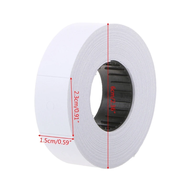 L43D Price Label 10 Rolls Double Row Products Marking Recording Decal Tags for -6600 Labeller  Multifunction