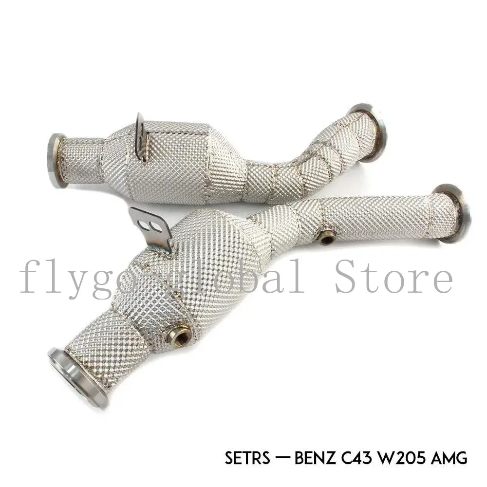 for Mercedes-Benz C43 W205 AMG heat insulation head section through three-way catalytic converter car modification sound wave