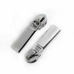 Zipper Slider Repair Kit for Nylon Zippers - Versatile Sewing Accessories for Bags, Purses, and Garments (Choose 5 or 10 Pieces) (ZT148 - Chrome)