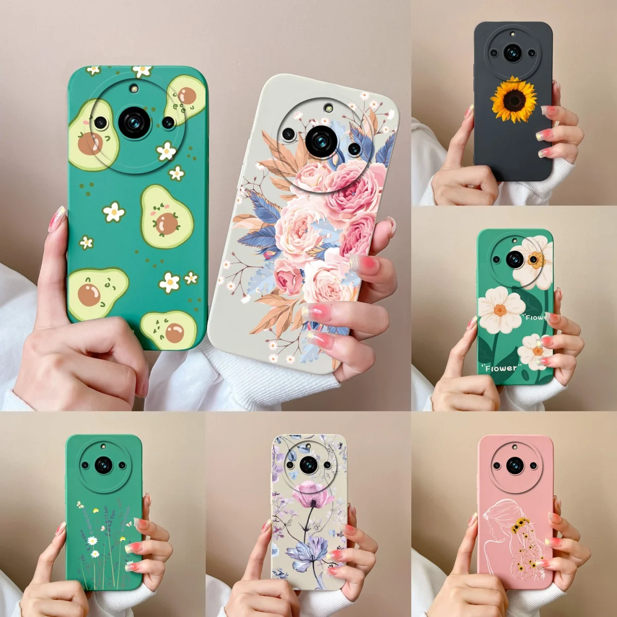 Sunflower Daisy Liquid Silicone Protective Case - Antifouling Back Cover