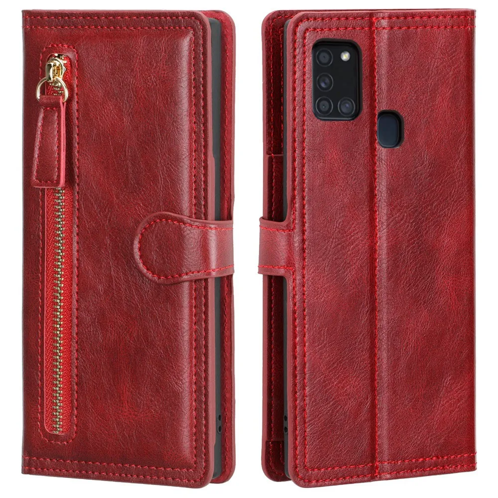 Custodia A Portafoglio In Pelle Per Samsung A21S Luxury Flip Cover Coque Slot Per Schede Per Samsung Galaxy A21S A 21 S A21 S Cover Per A21S A52S