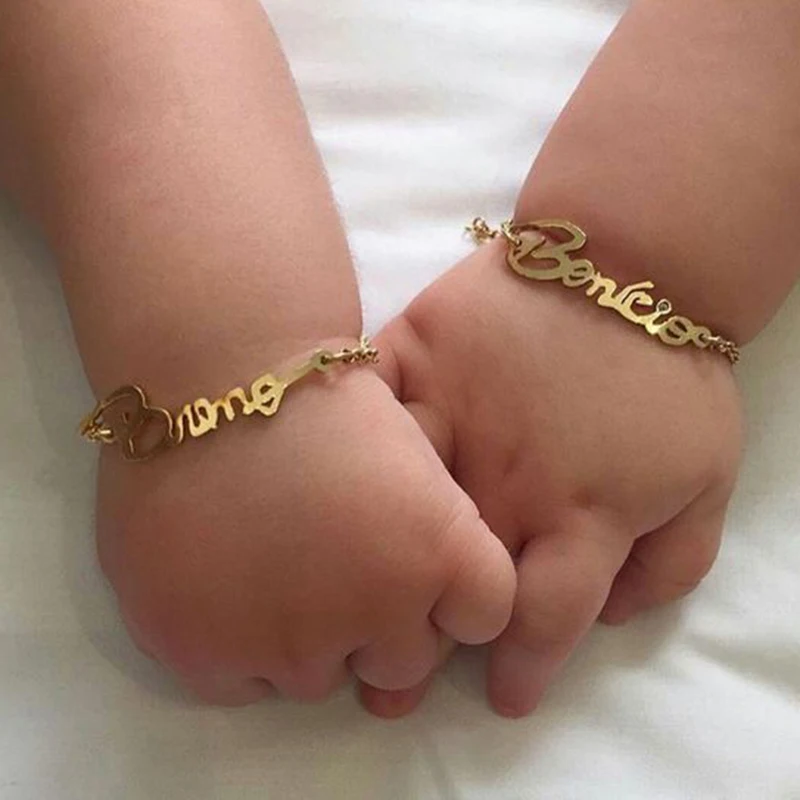 Charm Bracelet Child Name Bracelet Bead Bracelet Baby Boy Charm