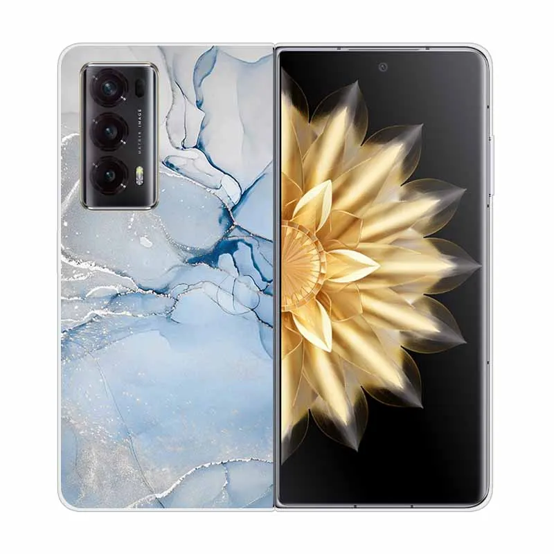 Elegant Marble Design Transparent Hard Case