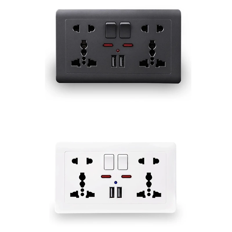 ǥ USB , Ӻ г, 2.1A  USB Ʈ, AC 110-250V,   , 5 Ȧ ܼƮ,  ÷