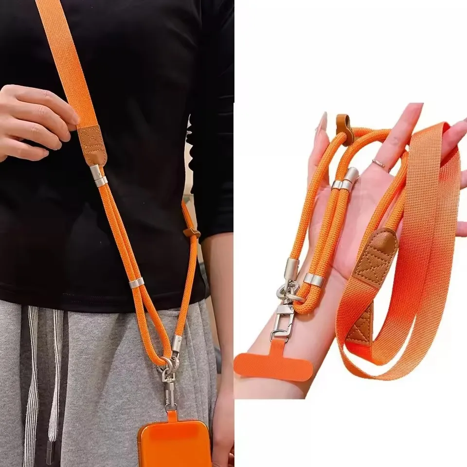 Adjustable Crossbody Phone Lanyard with Wide Straps