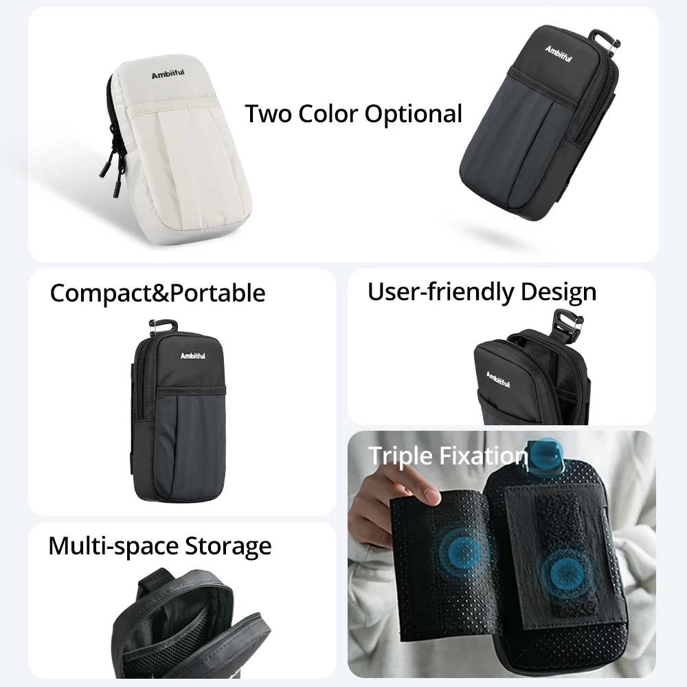 Ambitful Water Resistant Compact Shoulder Strap Bag