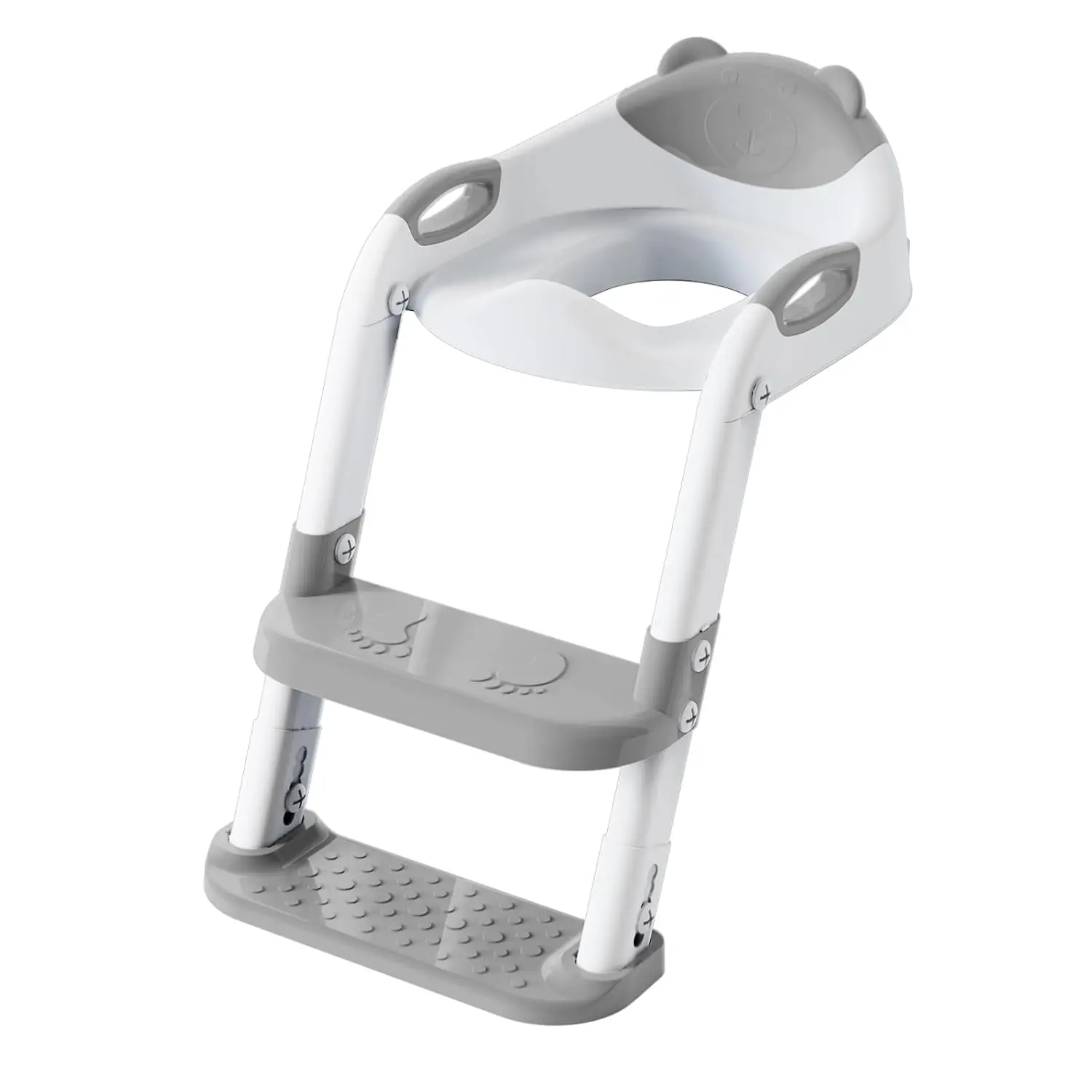 Toilet Potty Training Seat with Step Stool Ladder, Toddler Potty Seat Kids and Toddler Boys Girls, Splash Guard Safety Handles 6