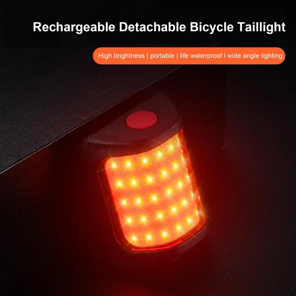 

Велосипедный задний фонарь 1 комплект износостойкий широкий угол USB зарядка перезаряжаемый съемный задний фонарь для велосипеда велосипедные принадлежности