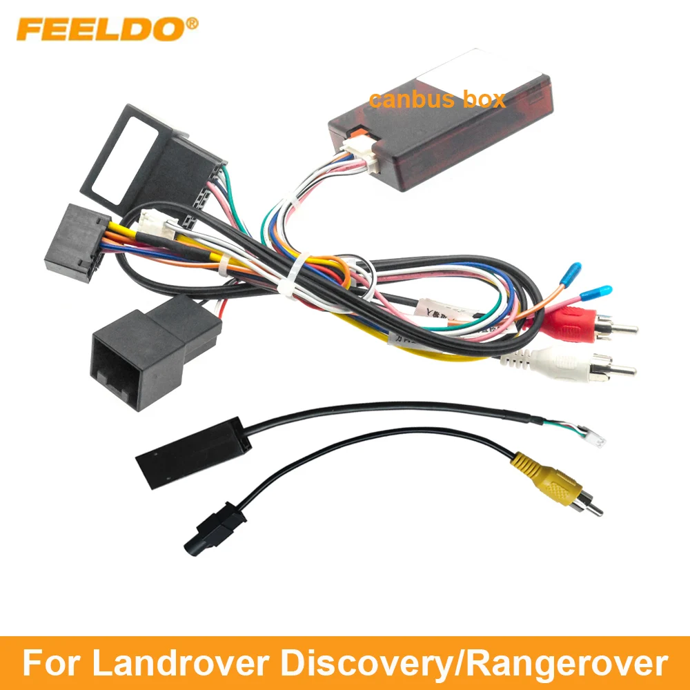 

FEELDO Car Audio 16pin Wiring Harness Wire cable For Landrover Discovery/Rangerover Stereo Installation Wire Adapter
