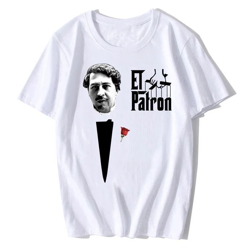 Narcos El Patron Pablo Escobar EL Chapo camiseta clásica cuello