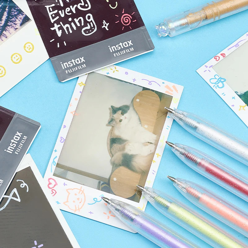 Cute Bear Acrylic Paint Markers 0.8mm Bullet Tip Journal Doodle Pens for Wood Glass Stone DIY Drawing Craft Student Art Supply