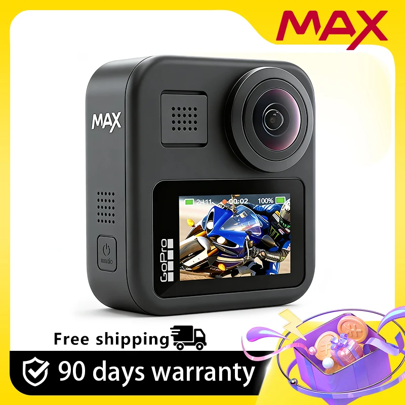 كاميرا GoPro 360 MAX الأصلية Go Pro 5.2K 4K Action Camera 360 للدراجات ...