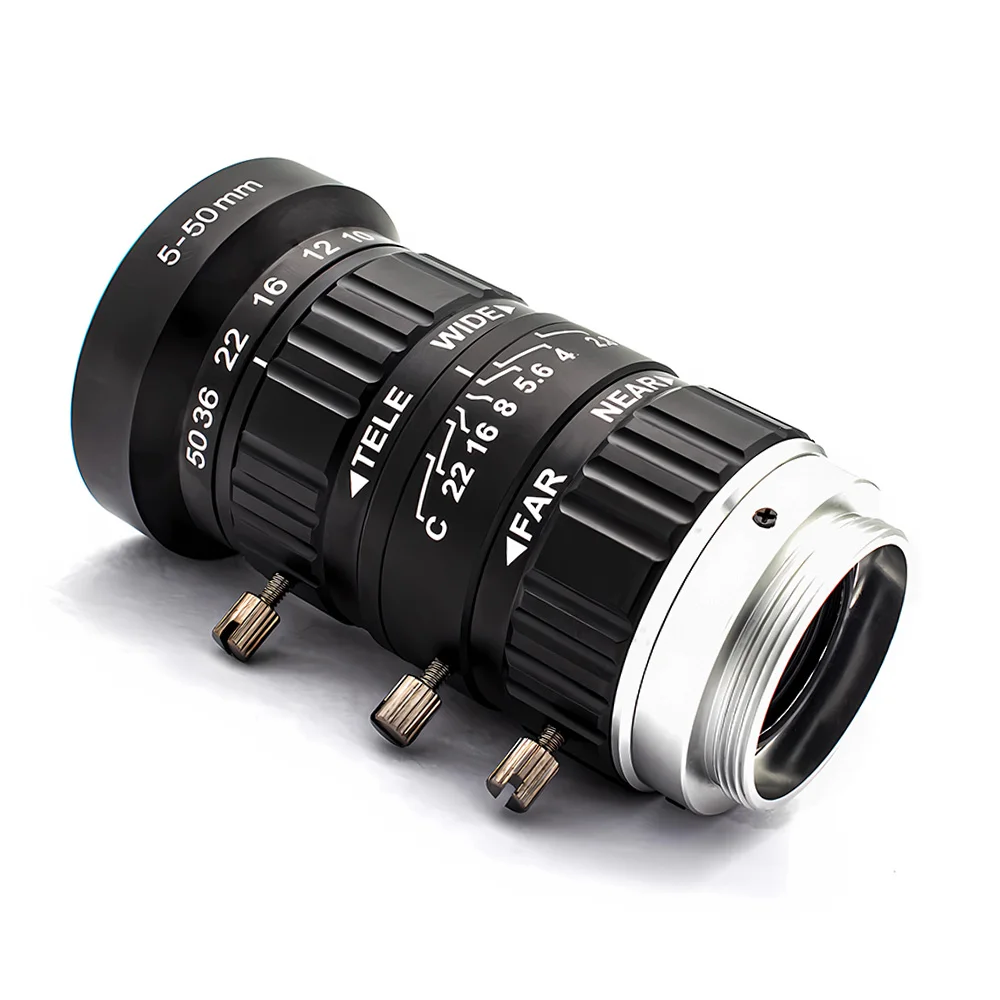C/CS Mount Lens 12MP 5-50mm F2.8 1/1.8' Wide Angle High Definition for Surveilla