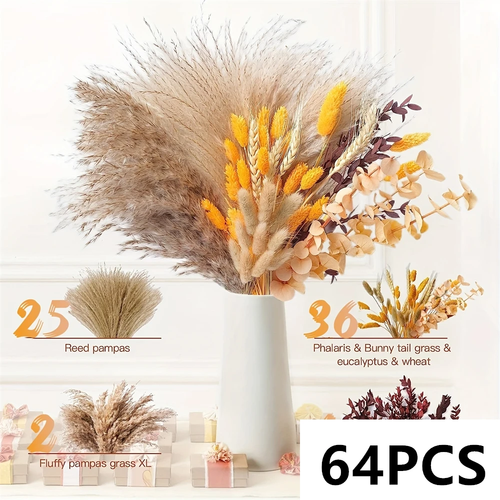 Lush Pampas Grass Bouquets for Elegant Floral Arrangements and Home Decor