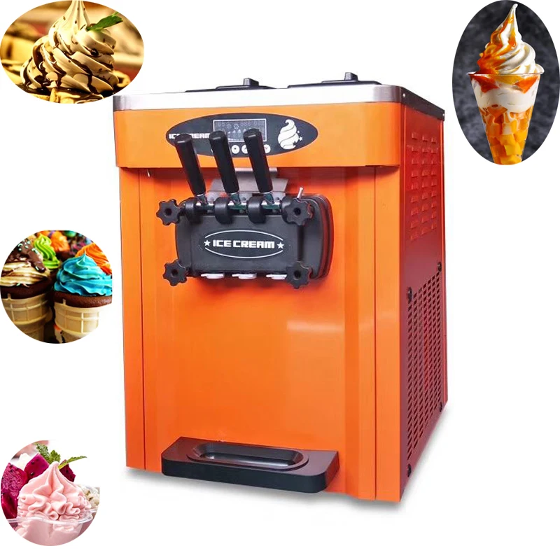 

PBOBP Commercial Soft Ice Cream Machine Factory Outlet Ice Cream Makers Desktop 3 Taste Ice Cream Production Machine