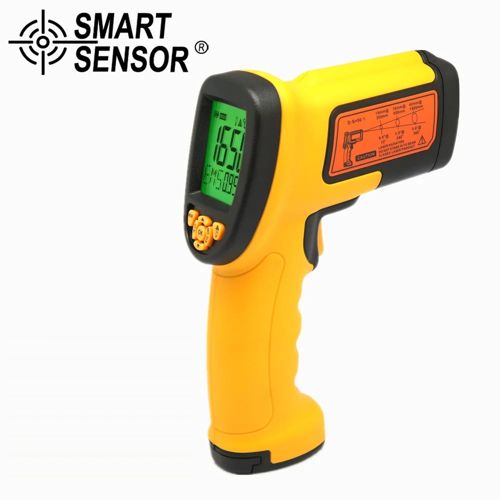 SMART SENSOR AS882 Infrared Thermometer 1650 Degree Handheld Temperature Measuri