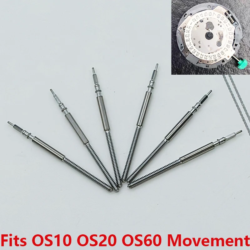 Quartz Movement Watch Crown Stem Parts - 2/4 PCS Set