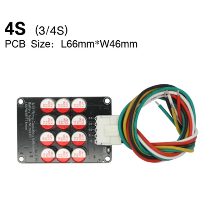  5A 3S 12V 12.6V Battery Active Equalizer BMS Balancer LFP  Lifepo4 Lithium Lipo Li-ion Battery Energy Transfer Board Active Balance  Equalization Module Capacitor Whole Group Balancer w/Silicone Cable :  Electronics