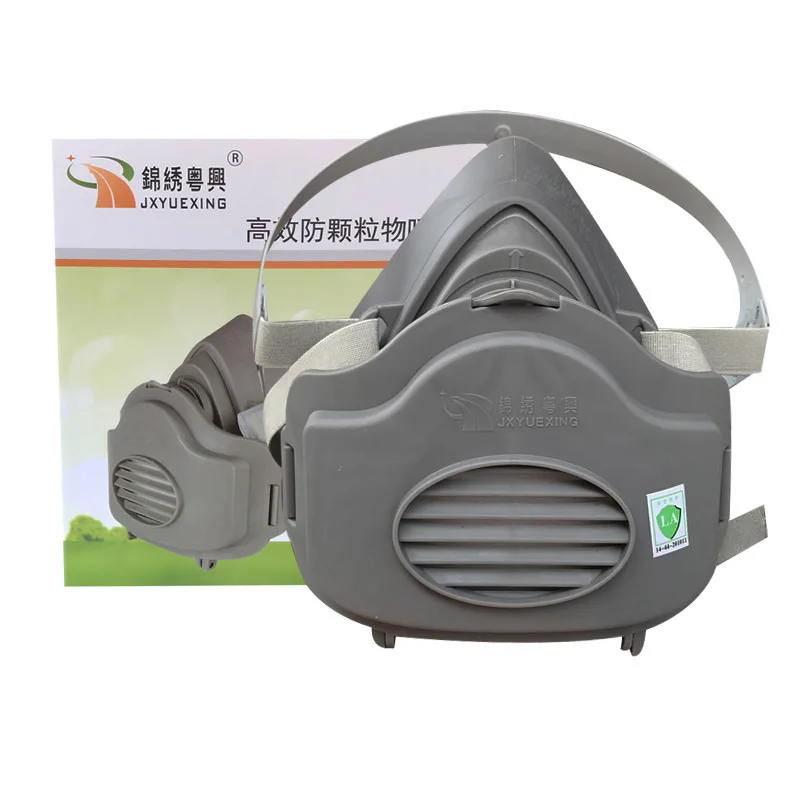 

Half Face Dust Mask With Filters Reusable Dust Proof Respirator Rubber For DIY Polishing Work Safety Tool Daily Haze Protection