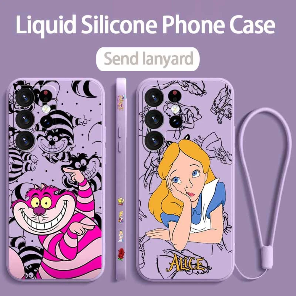 Alice in Wonderland Liquid Left Rope Phone Case