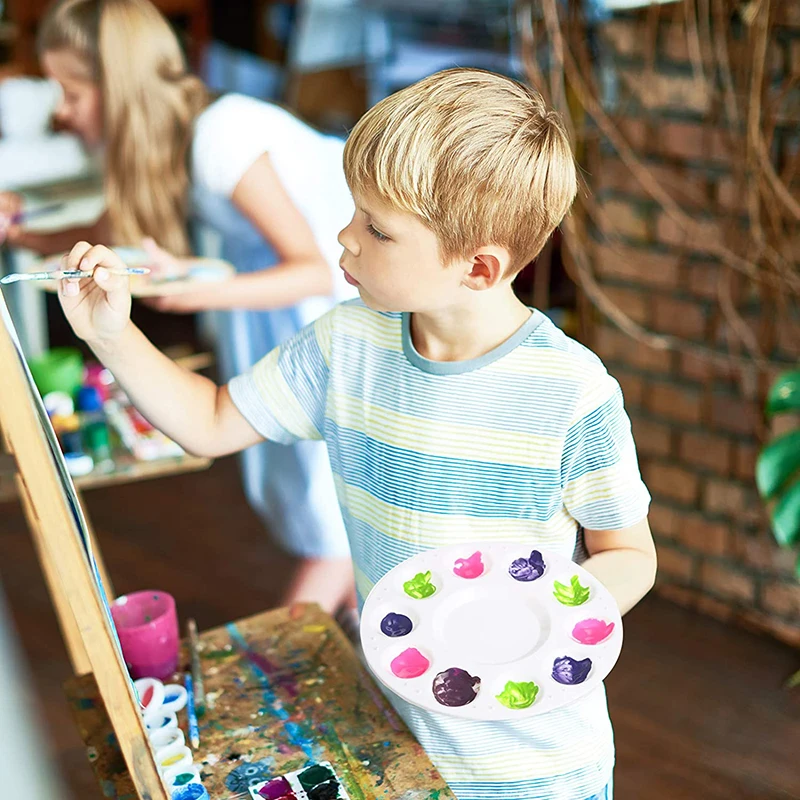 30 PACK Paint Tray Palettes Plastic Pallets for Kids Students Paint  Supplies LOT
